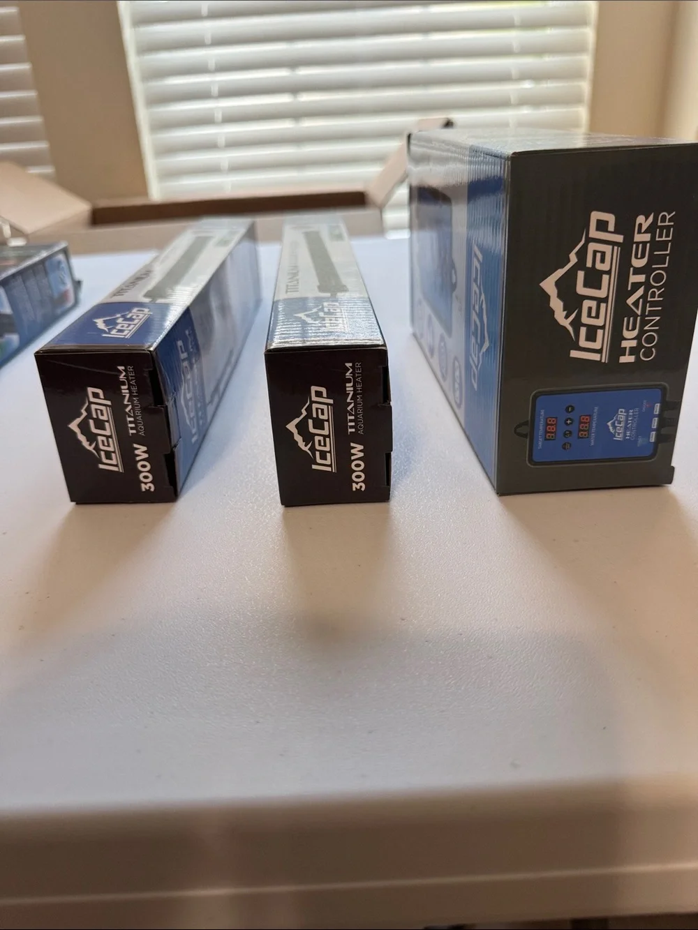 IceCap Blue Aquarium Heater Controller and Titanium Heater Accessories